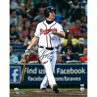 Fanatics Authentic Framed Chipper Jones Atlanta Braves Autographed Grey Mitchell & Ness Authentic Jersey with HOF 18 Inscription