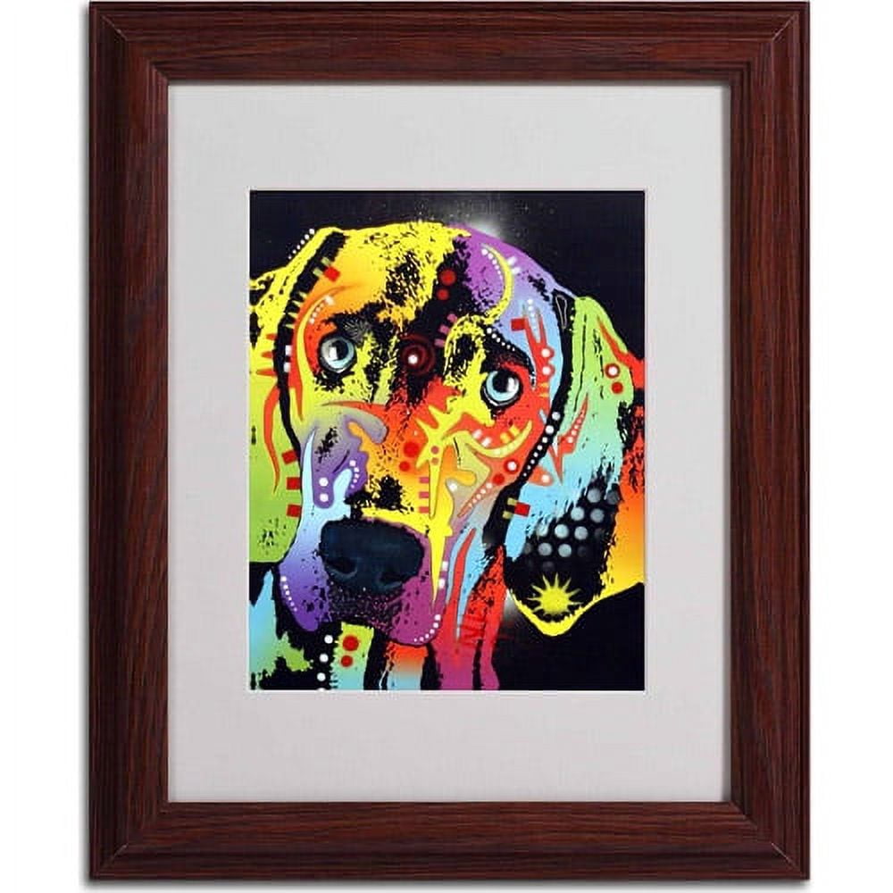 Matted art under acrylic in a wood frame