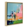 thumbnail image 4 of Stupell Industries Abstract Golfing Scene Abstract Painting Gold Floater Framed Canvas Art Print Wall Art, 25 x 25, 4 of 10