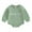 Green, variant on Infant Baby Boy Sweatshirt Jumpsuit 3 6 12 18M Letter Embroidery Round Neck Long Sleeve Romper Toddler Clothes