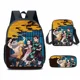 thumbnail image 2 of 3 piezas/set Kamado Nezuko Demon Slayer Anime Cosplay Unisex estudiantes mochila escolar mochila de dibujos animados mochila de viaje para computadora portátil, 2 of 3