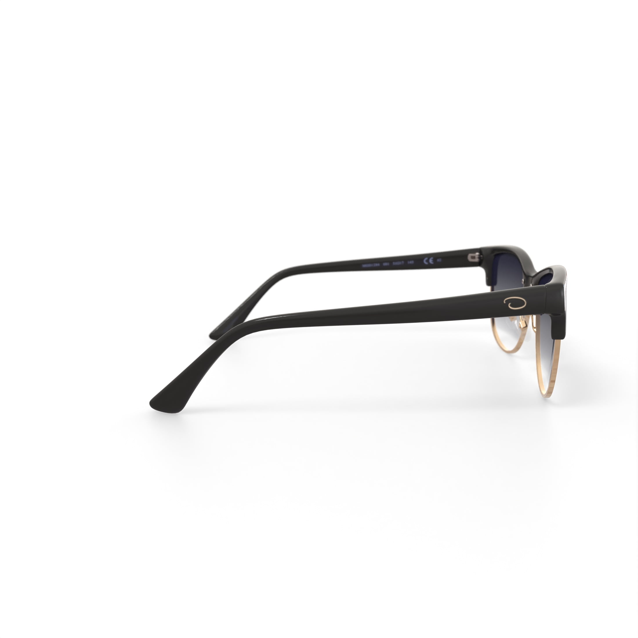 Oscar Women's Fashion Rectangle Sunglasses, Black Frame 55-17-145, Includes Case