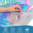 thumbnail image 4 of Yayeee Kitchen Valance Rod Pocket 54" x 18" Living Room Window Curtain, Neon Starfish Pattern, 4 of 6
