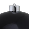 thumbnail image 2 of Shiny Jet Black Commercial Shatterproof Christmas Ball Ornament 12" (300mm), 2 of 2
