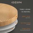 thumbnail image 4 of COZAYH 2 Piece Round Coffee Tables, Wooden Living Room Furniture, Radial Pattern, 4 of 12