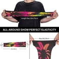 thumbnail image 4 of Lsque Flamingo And Palm Trees At Sunset Cooling Arm Sleeves for Men & Women -Compression Sleeves to Cover Arms for Working,Sun Sleeves for UV Protection,Breathable, Moisture-Wicking, 4 of 8