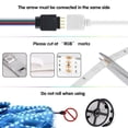 thumbnail image 3 of 5050RGB LED Room Lights Waterproof 5 Meter LED Strip Light Music Sync Bluetooth Remote Room Light Kit, 3 of 8