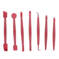 thumbnail image 1 of 7 Pcs Autocollants de Voiture Film Vinyle Raclette Outils Autocollants de Voiture Kit d'Installation Couteau de Coupe, 1 Ensemble * de Raclettes (7 Pcs/Ensemble), Rouge, 1 of 5