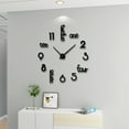thumbnail image 2 of 3D Diy Frameless Large Wall Clocks For Living Room Decor Modern Extra Big Wall Clocks Stickers For Home Kitchen Bedroom Indoor Decorative Giant Silent Wall Clock Kit For House Office Decoration, 2 of 10