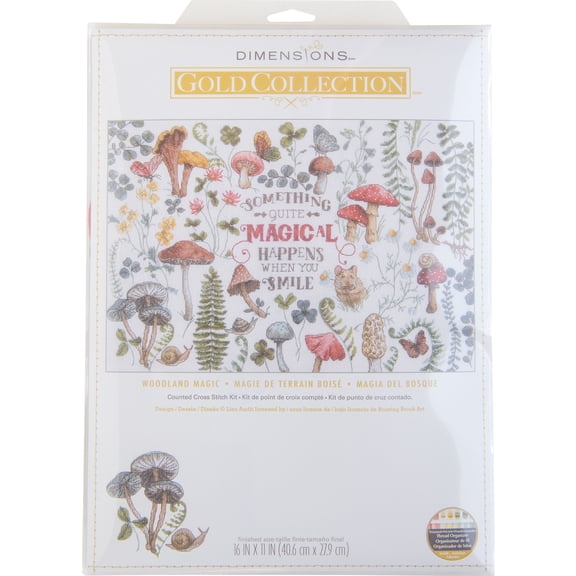 Dimensions Counted Cross Stitch Kit 16" Long-Woodland Magic Stocking 16 Count