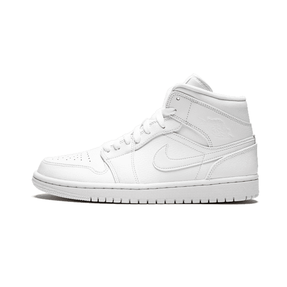JORDAN MENS Air Jordan 1 Mid "Triple White" 554724 129 554724 129 from Stadium Goods
