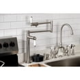 thumbnail image 3 of Kingston Brass KS4708PL Metropolitan Deck Mount Pot Filler Faucet, Brushed Nickel, 3 of 7