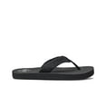 thumbnail image 3 of Reef Men's Sandals Smoothy Flip Flops, Black, 14, 3 of 4