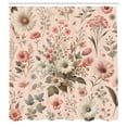 thumbnail image 4 of Ambesonne Floral Shower Curtain, Spring Farmhouse Feel Floral, 69"Wx70"L, Blush Olive Green, 4 of 4