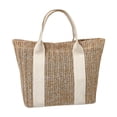 thumbnail image 3 of JoveMarine Women's Woven Straw Shoulder Bag Large Capacity Summer Beach Tote for Travel and Vacation Versatile Crossbody Bag with Fresh Style Perfect for Beach Outings and Holiday Gifts White, 3 of 3