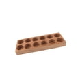thumbnail image 3 of Estante de exhibición de tubo sellado, estante de almacenamiento de granos de café, contenedor de almacenamiento, soporte de madera para encimera de c 12 hoyos, 3 of 9
