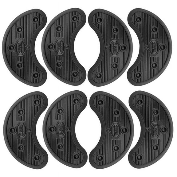 4 Pairs of Rubber Shoes Boots Heel Repair Plate Tap Mat,Anti-slip