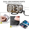 thumbnail image 5 of Digital Clock Large Display, LED Electric Alarm Clocks Mirror Surface for Makeup with Diming Mode, 5 of 7