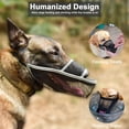 thumbnail image 4 of Bozal para perros, bozal para mascotas transpirable y bebible de malla de aire para lamer antimordidas y antiladridos(gris), 4 of 6