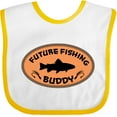 thumbnail image 3 of Inktastic Future Fishing Buddy Boys or Girls Baby Bib, 3 of 4