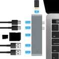 thumbnail image 5 of PVCS Double USB -Type-C To 4K HDMI 2 USB 3.0 SD/TF Card Reader 2 Type C 7 In 2 Hub Adapter, 5 of 5