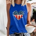 thumbnail image 2 of 4th of July Tank Tops For Women Summer American Flag Graphic Patriotic Sexy Crop Tops Crewneck Sleeveless Vest Shirt, 2 of 6