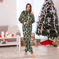thumbnail image 7 of FORMRS Onesies Pajama for Adults Unisex Hoodie Winter Jumpsuit One Piece Sleepwear, Sizes S-2XL, Green Leopard Pattern, 7 of 7