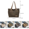 thumbnail image 7 of JennyShop Korean Style Fashion Tote Bag , Canvas Large Bag, Large Capacity Women's Bag, High-end and Versatile Shoulder Bag, 7 of 7