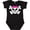 AB-Black, variant on Inktastic Skull with Bow Girls Baby Bodysuit