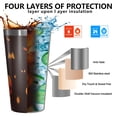 thumbnail image 3 of 16oz Tumblers Glowing Halloween Icons Pattern Stainless Steel Vacuum Insulated Double Wall Travel Tumbler Cups Mug with Lid and Straw,Cleaning Brush for Coffee,Tea, 3 of 4