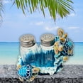 thumbnail image 6 of Nautical Sea Turtle Salt and Pepper Shakers Set with Holder for Beach House Interiror Style - Coastal Living Room Accents, and Marine Life Theme Decorative Shakers Set, 6 of 7