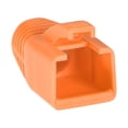 thumbnail image 3 of Orange 7mm Hole Dia RJ45 Boots Cover Anti Dust Plastic Protector for Network Cable CAT6 CAT7 50Pcs, 3 of 3