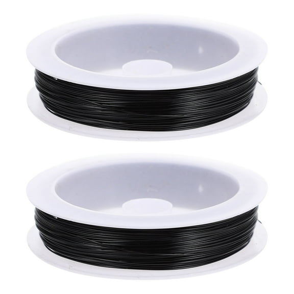 ROSENICE 2 Rolls Black Colored Iron Wire for Flower Arranging and Crafts