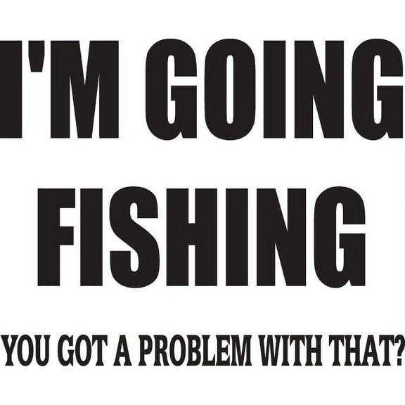 Do It Yourself Wall Decal Sticker I'm Gone Fishing Quotes Kids Boys Bedroom size: 18 X18"