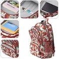 thumbnail image 4 of White Strawberry Plants Fruit Backpack for School,Cute School Bag,Schoolbag with Adjustable Shoulder Straps & Padded Back,16.9 Inch, 4 of 5