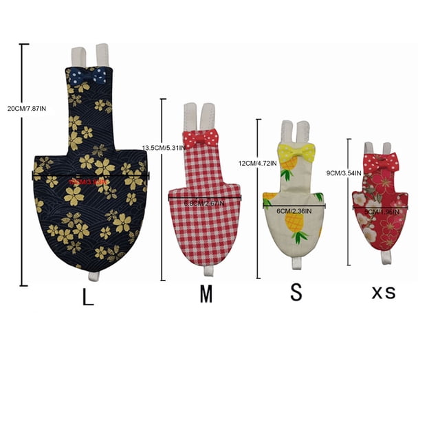 Vwrxbz Pet Bird Diaper Absorbent Flight Suit for Parrots Small Birds XS Size Washable Reusable