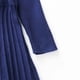 thumbnail image 5 of Odeerbi Niñas Suéter Plisado Vestido Punto Princesa Niños Color Sólido Cuello Redondo Vestido Manga Larga, 5 of 6