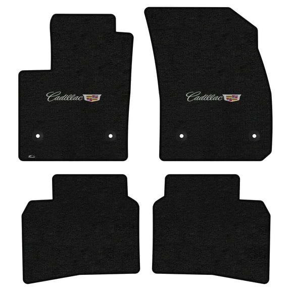 Lloyd Mats Custom Fit Floor Mats for Cadillac XT4 2019-On LogoMat 4Pc Set Charcoal