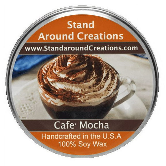 CAFE' MOCHA TUREEN 8-OZ. ALL NATURAL SOY CANDLE