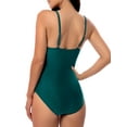 thumbnail image 4 of Womens One-Piece Beach Wear with Adjustable Front Straps Solid Sexy Backless Swimming Tankini, 4 of 5