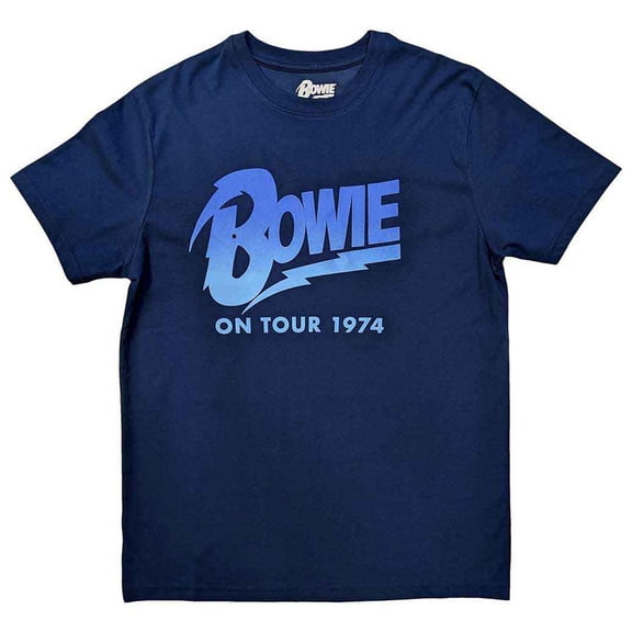 David Bowie Unisex T-Shirt: On Tour 1974