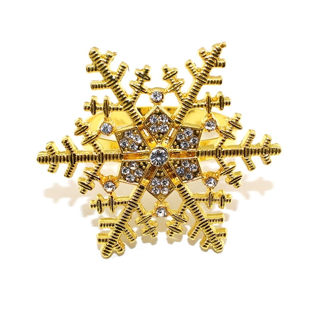 Servilleteros con forma de copo de nieve, porta servilletas decorativo, para mesa, para cenas navideñas y restaurantes.