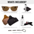 thumbnail image 7 of Ray-Ban RB2132 NEW WAYFARER BICOLOR POLARIZED Square Shaped Sunglasses for Men & Women - Includes Official Rayban Eyewear Kit - Ideal Formal & Casual Wear Sunglasses - Brown Lens, 7 of 7