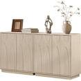 thumbnail image 6 of LKTART 31.5" Mid Century Modern Sideboard Buffet Cabinet with Storage, 2 Doors & Adjustable Shelf, Freestanding Credenza Console for Living Room Entryway Dining Room, Rock Grey, 6 of 7