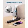 thumbnail image 4 of Power Strip DEWENWILS de 6 salidas, 1,8 m, con protección contra sobretensiones, paquete de 4, 4 of 7