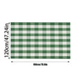 thumbnail image 2 of BotaniNest Green And White Rug Outdoor Front Door Decorative Mat Water Hand Woven Rug Layered Doormat For And Year Holidays., 2 of 2