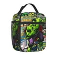 thumbnail image 2 of Insulation Portable Lunch Bag, Green Hulk Thermal Container with Adjustable Shoulder Strap, 2 of 7