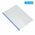 thumbnail image 3 of Uxcell Clear Report Covers with Sliding Bar, 10mm 75 Sheets Capacity, Blue,10 pack, 3 of 6