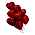 thumbnail image 4 of 50 globos románticos en forma de corazón de 25 cm, globos creativos de doble capa, globos decorativos, suministros para fiestas, recuerdos de boda (rojos), 4 of 6