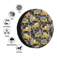 thumbnail image 4 of Goofa Excavator At Work Pattern Universal Tire Cover for Jeep, SUV, Truck, and Trailer – Waterproof, UV-Resistant,Easy to Install, Fits 14"-17" Tires-15 inch, 4 of 6